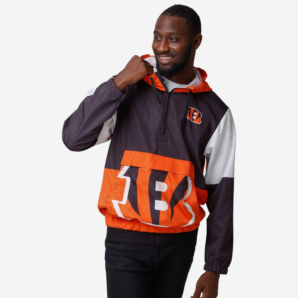 FOCO Cincinnati Bengals Warm-Up Windbreaker Black 2XL 2