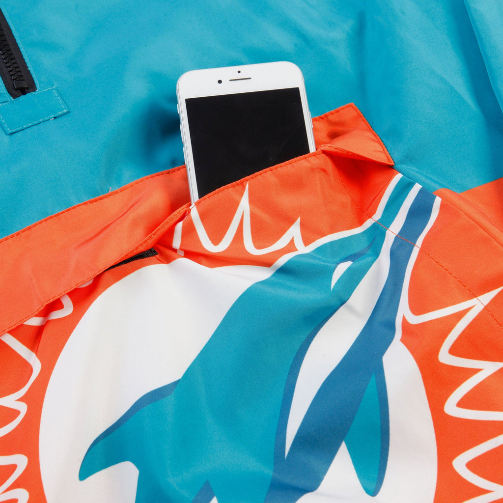 FOCO Miami Dolphins Warm-Up Windbreaker Blue XL Men 4