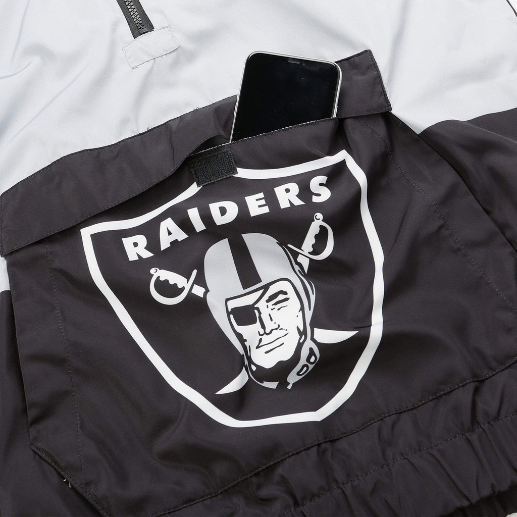 FOCO Las Vegas Raiders Warm-Up Windbreaker Black/Size S 4