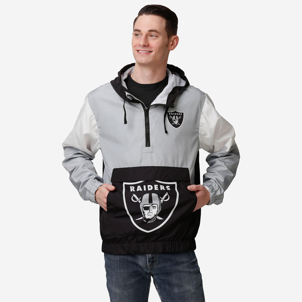 FOCO Las Vegas Raiders Warm-Up Windbreaker Black/Size S 2