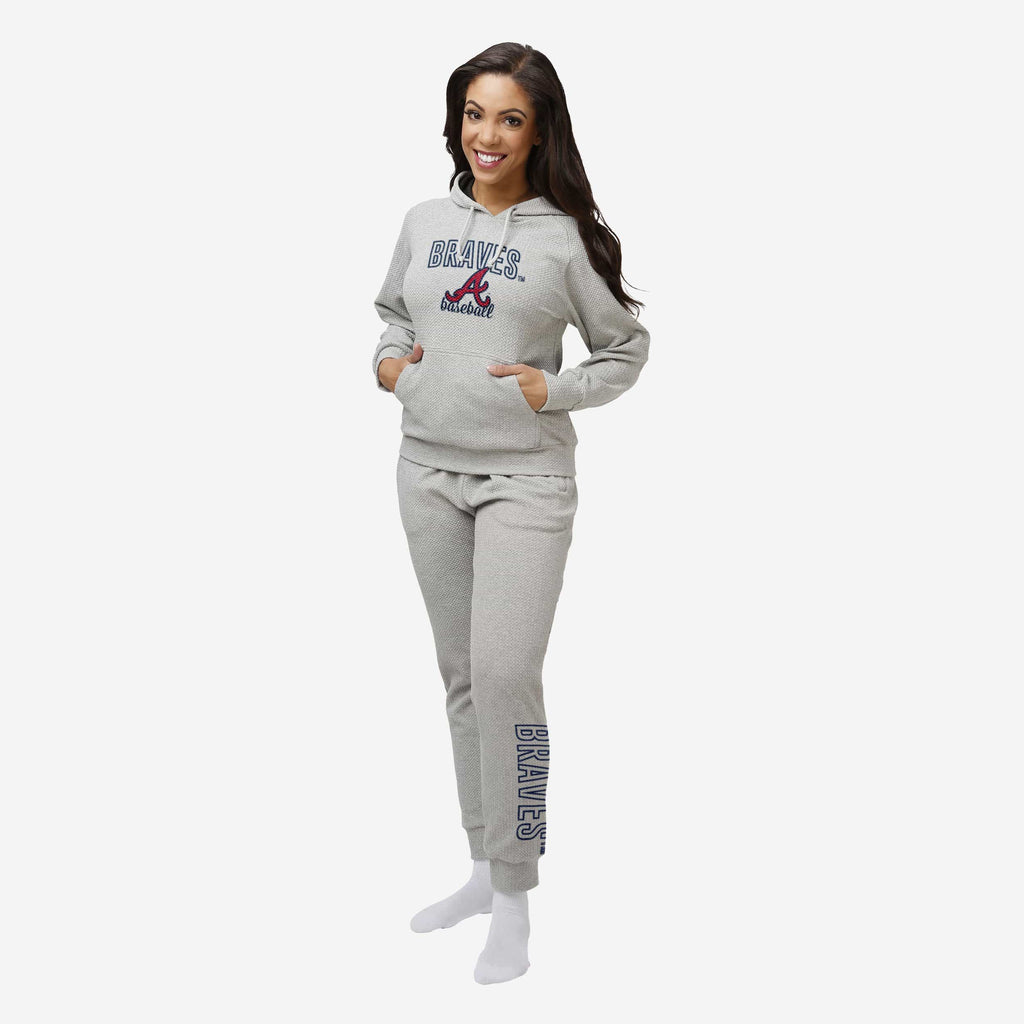 FOCO Atlanta Braves Hoodie Gray S 3