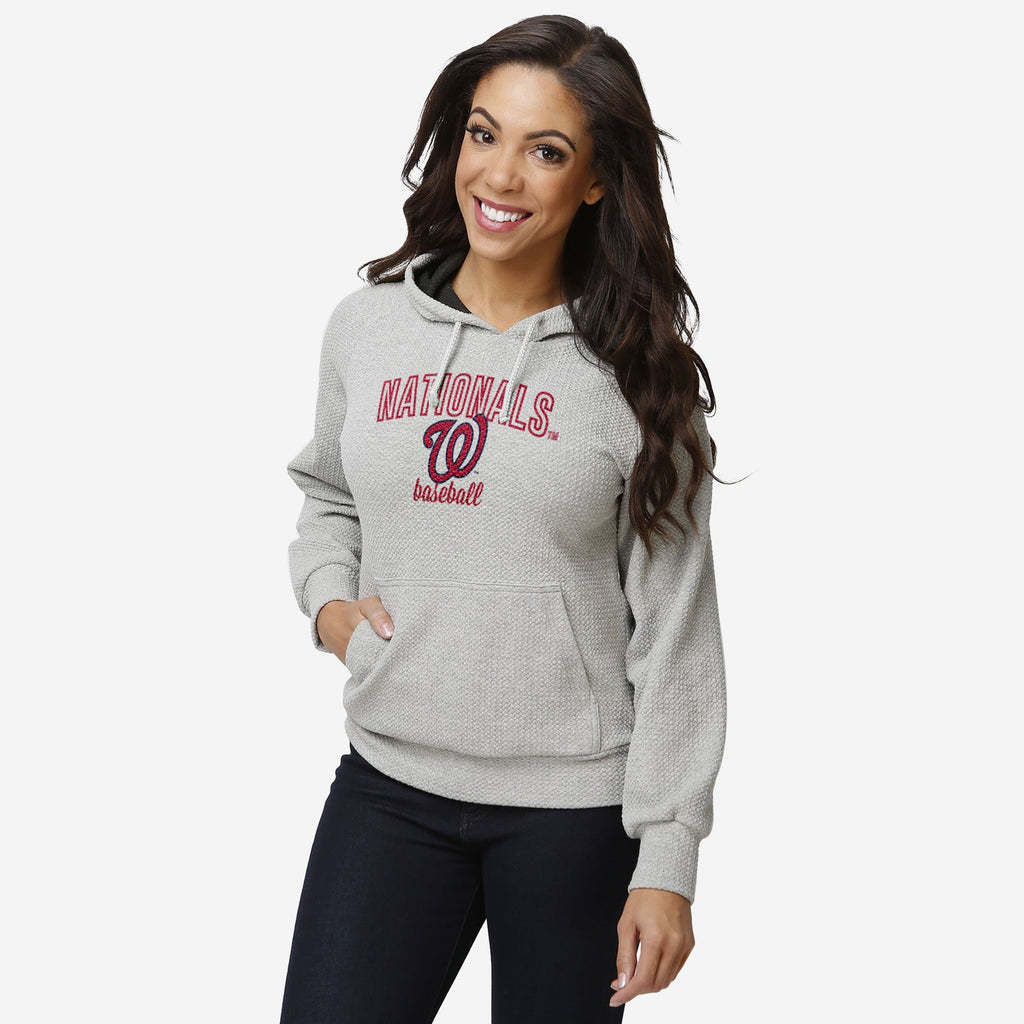 FOCO Washington Nationals Woven Hoodie Gray XL 2