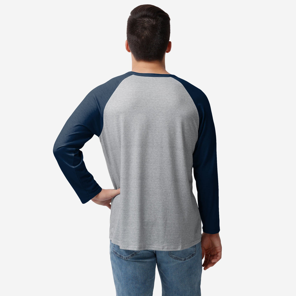 FOCO Seattle Seahawks Team Logo Gris Manches Longues Henley - 2XL - Hommes 3