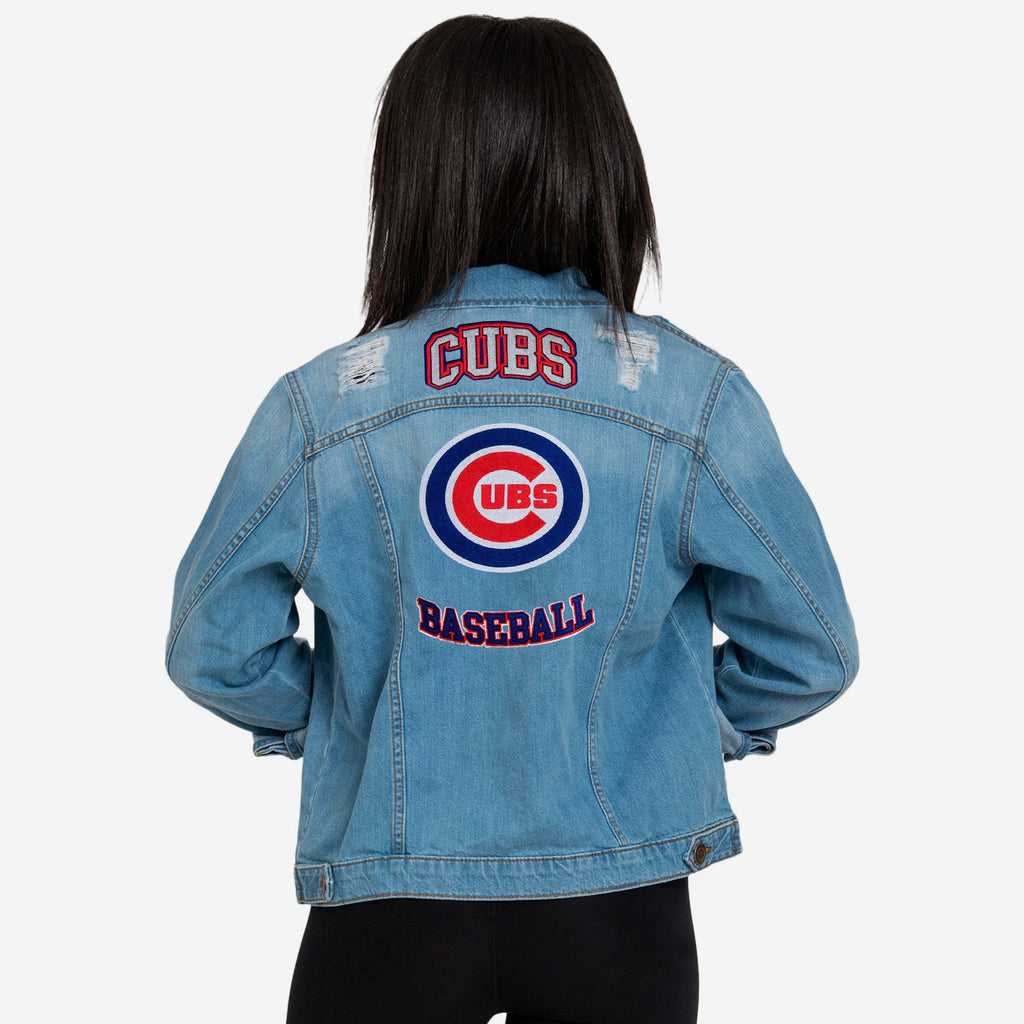 FOCO Chicago Cubs Denim Days Jacket Blue M 3