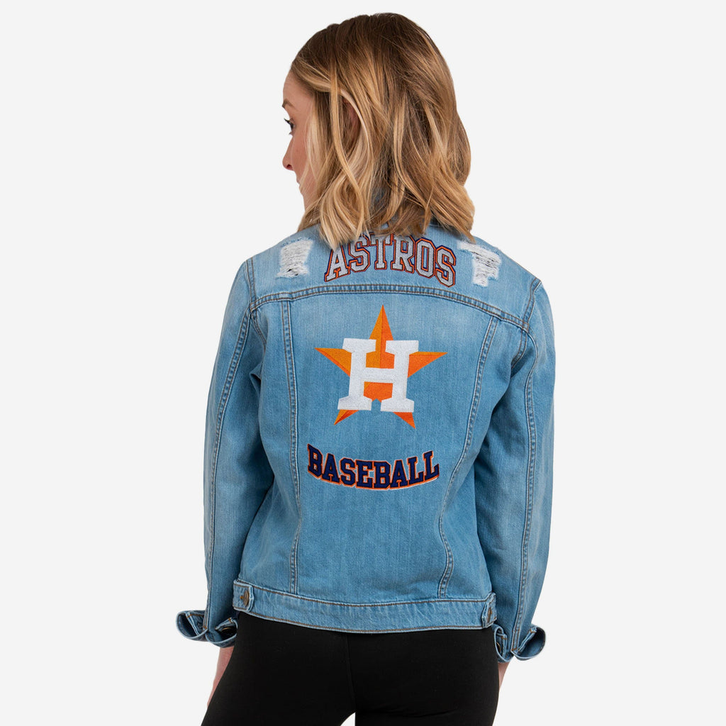 Astros Sequin Blue Jacket  Baseball Team Houston Glitter Jacket