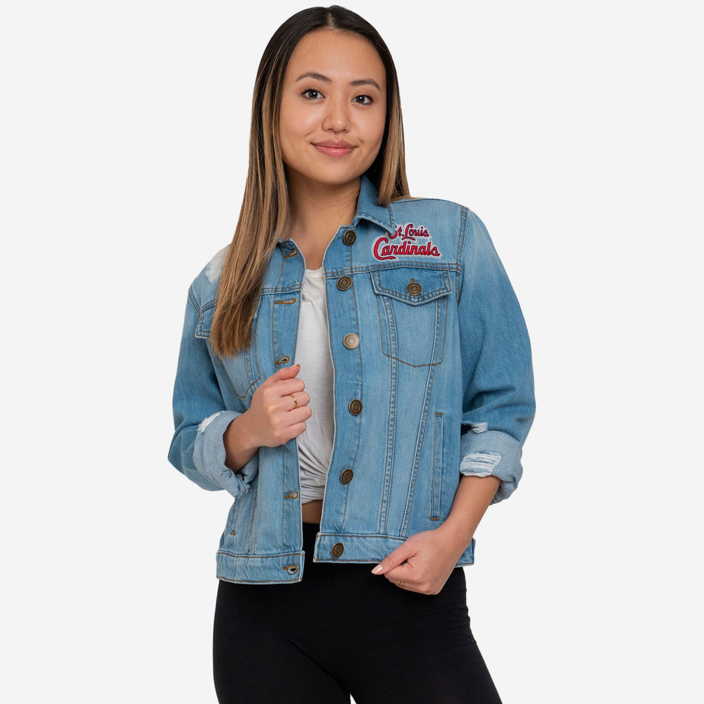 St Louis Cardinals Womens Denim Days Jacket FOCO