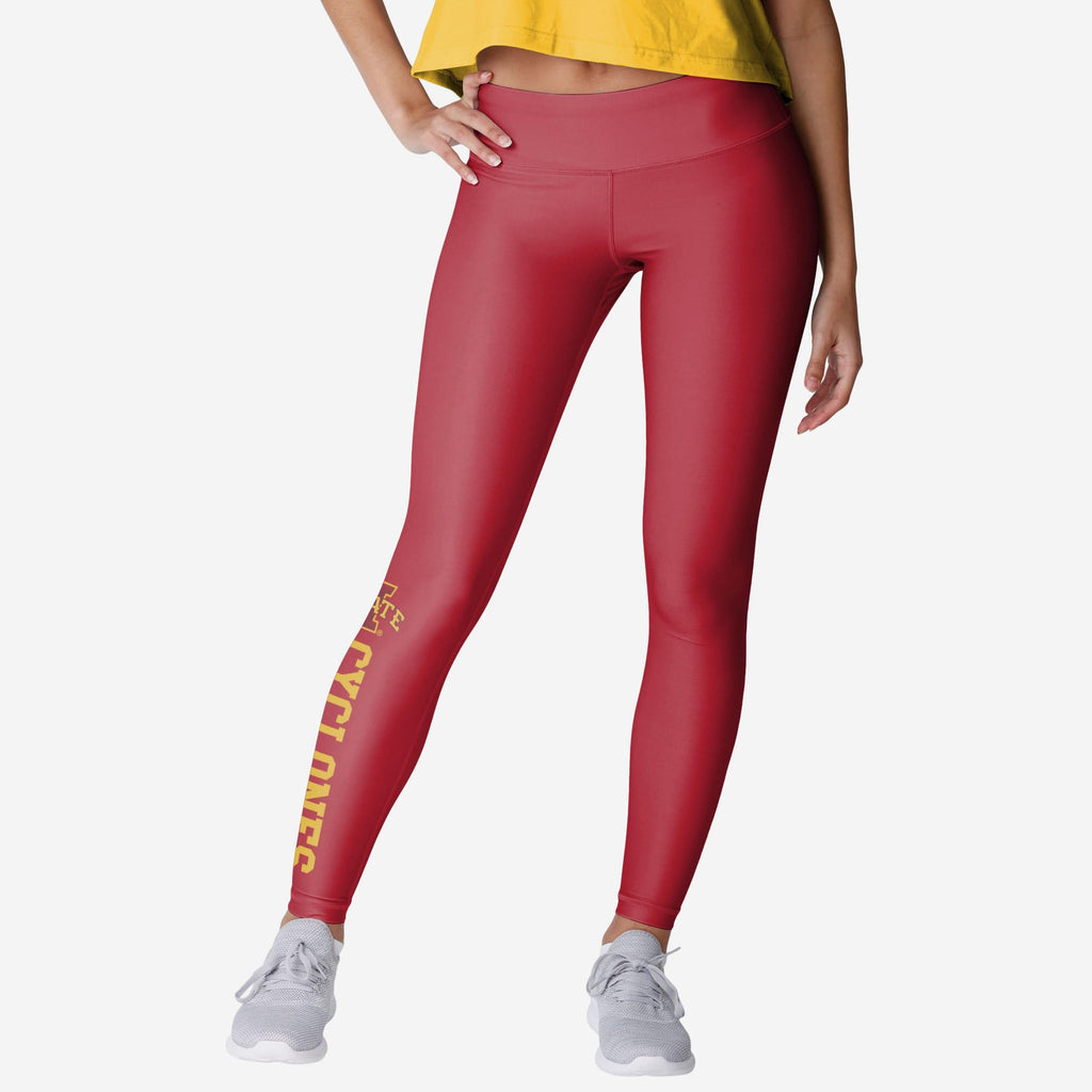 FOCO Iowa State Cyclones Solid Wordmark Legging Black XL 2