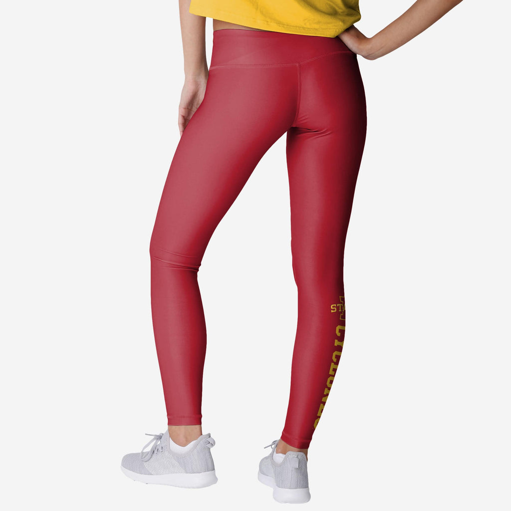 FOCO Iowa State Cyclones Solid Wordmark Legging Black XL 3
