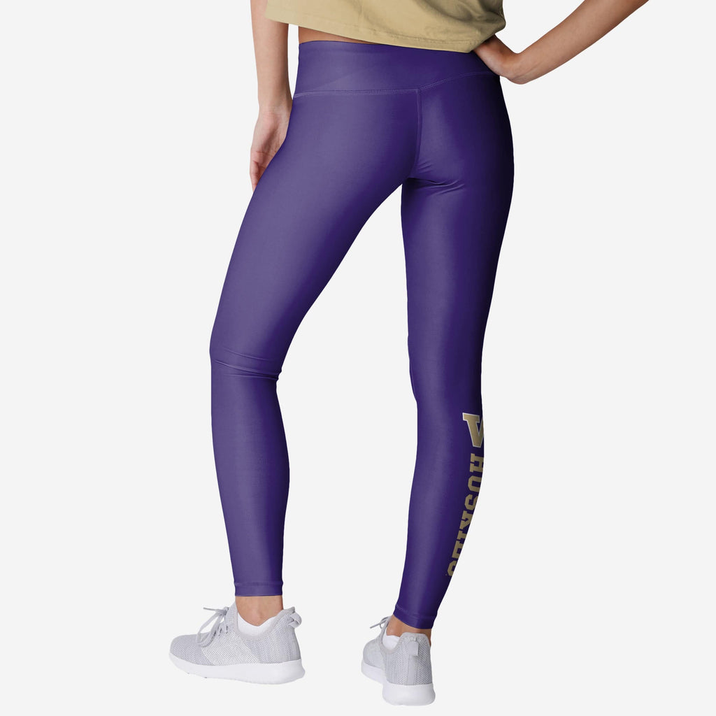 FOCO Washington Huskies Solid Wordmark Legging Purple L 3