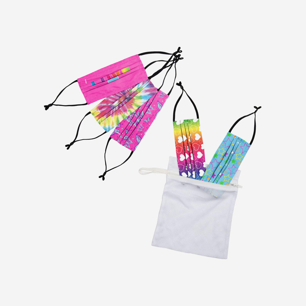 FOCO Love Pack Youth Adjustable Face Cover 5 Pack Multicolor 3