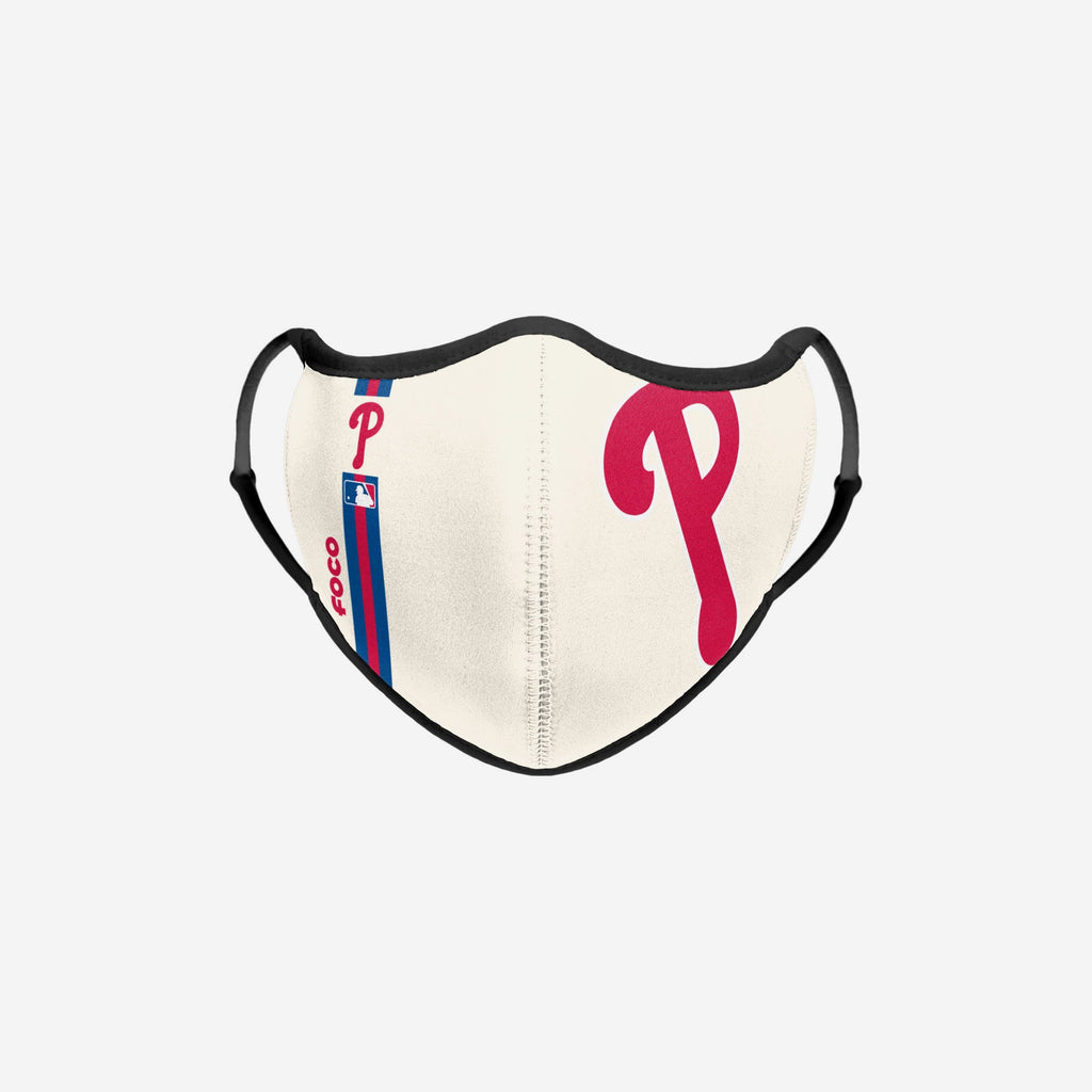 Philadelphia Phillies On-Field Adjustable Cream Sport Face Cover FOCO - FOCO.com