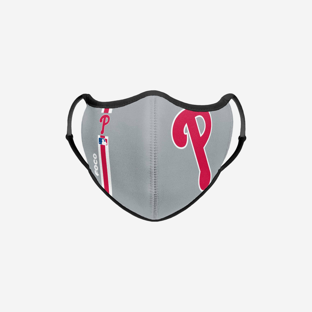 Philadelphia Phillies On-Field Adjustable Gray Sport Face Cover FOCO - FOCO.com