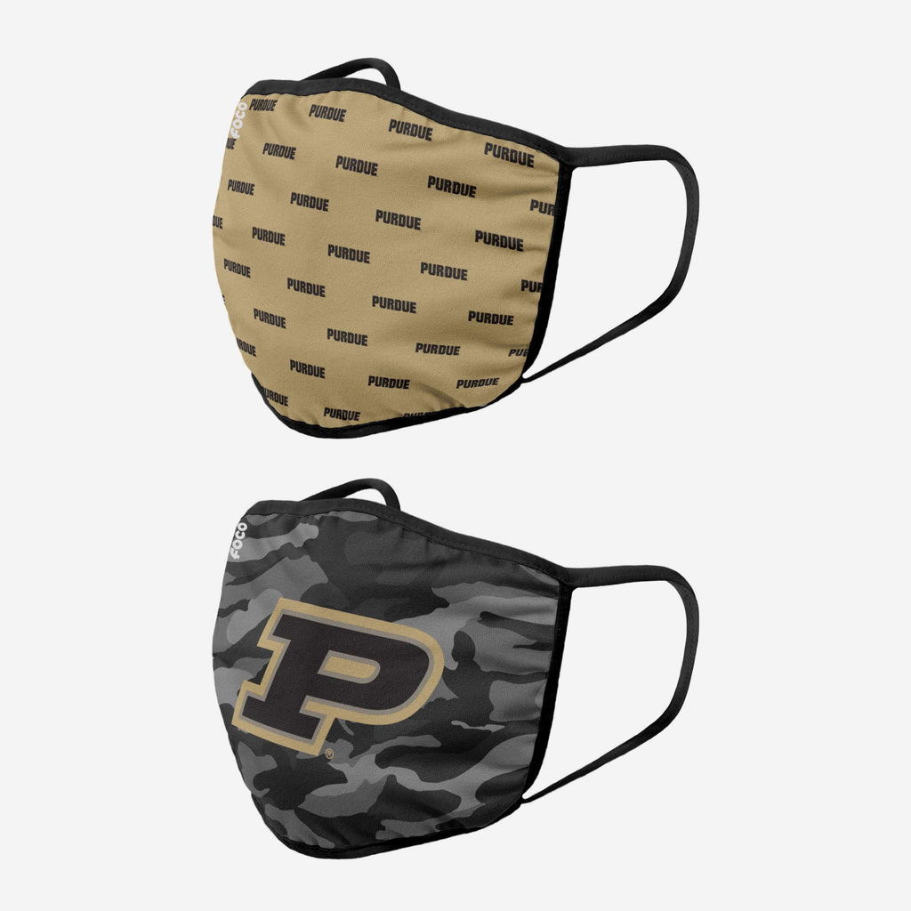 FOCO Purdue Boilermakers Clutch Face Cover 2 Pack 3