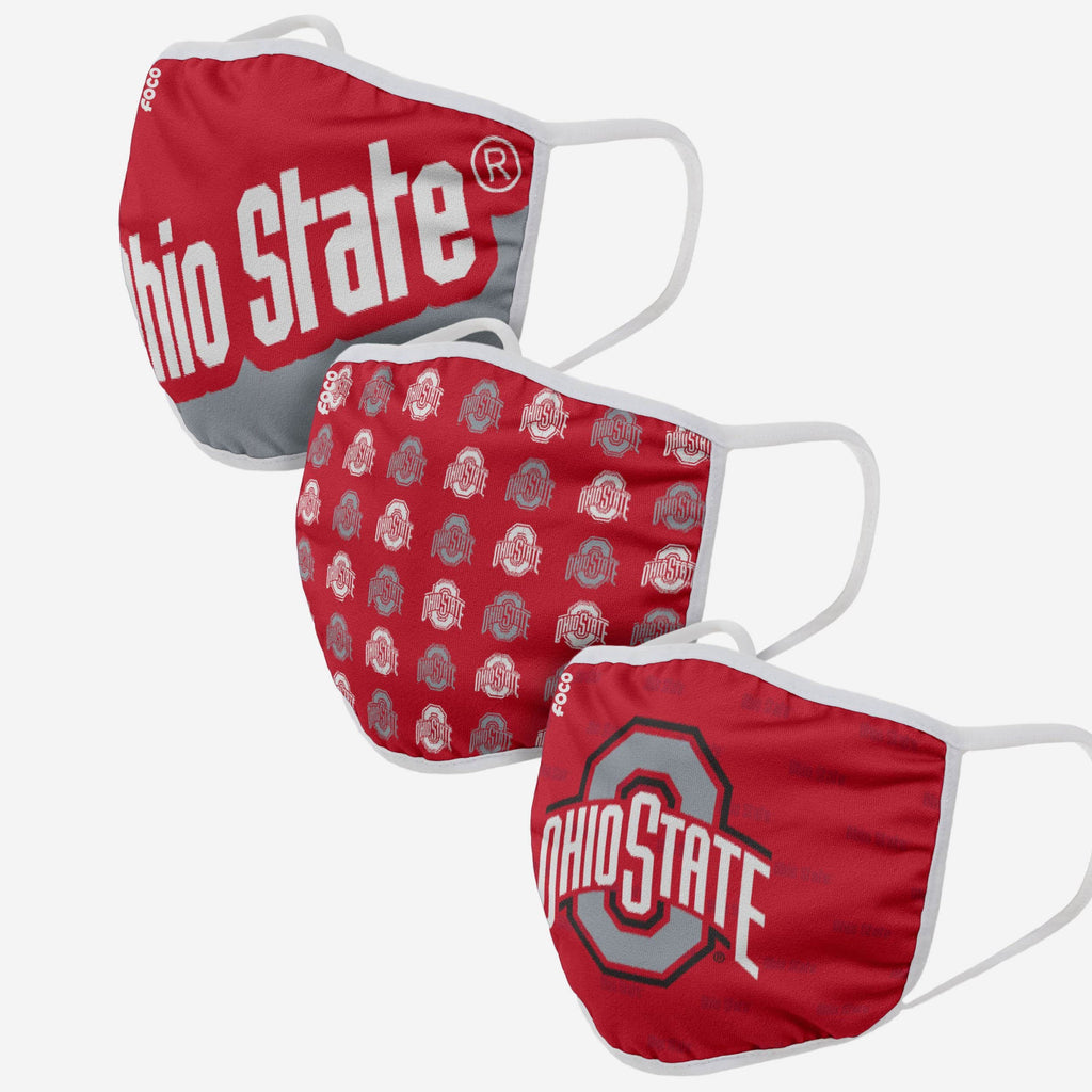 FOCO Ohio State Buckeyes Gametime Face Cover Unisex 2