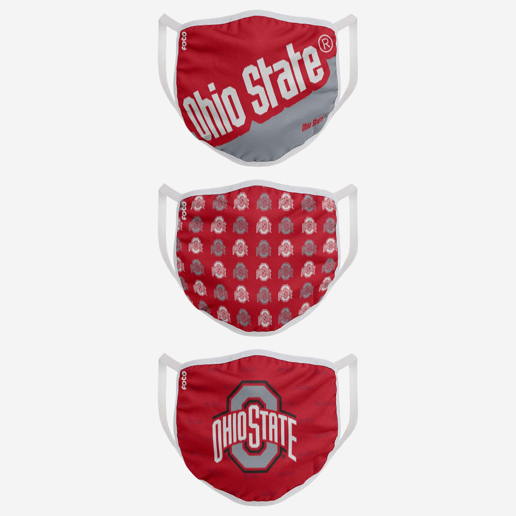 FOCO Ohio State Buckeyes Gametime Face Cover Unisex 3