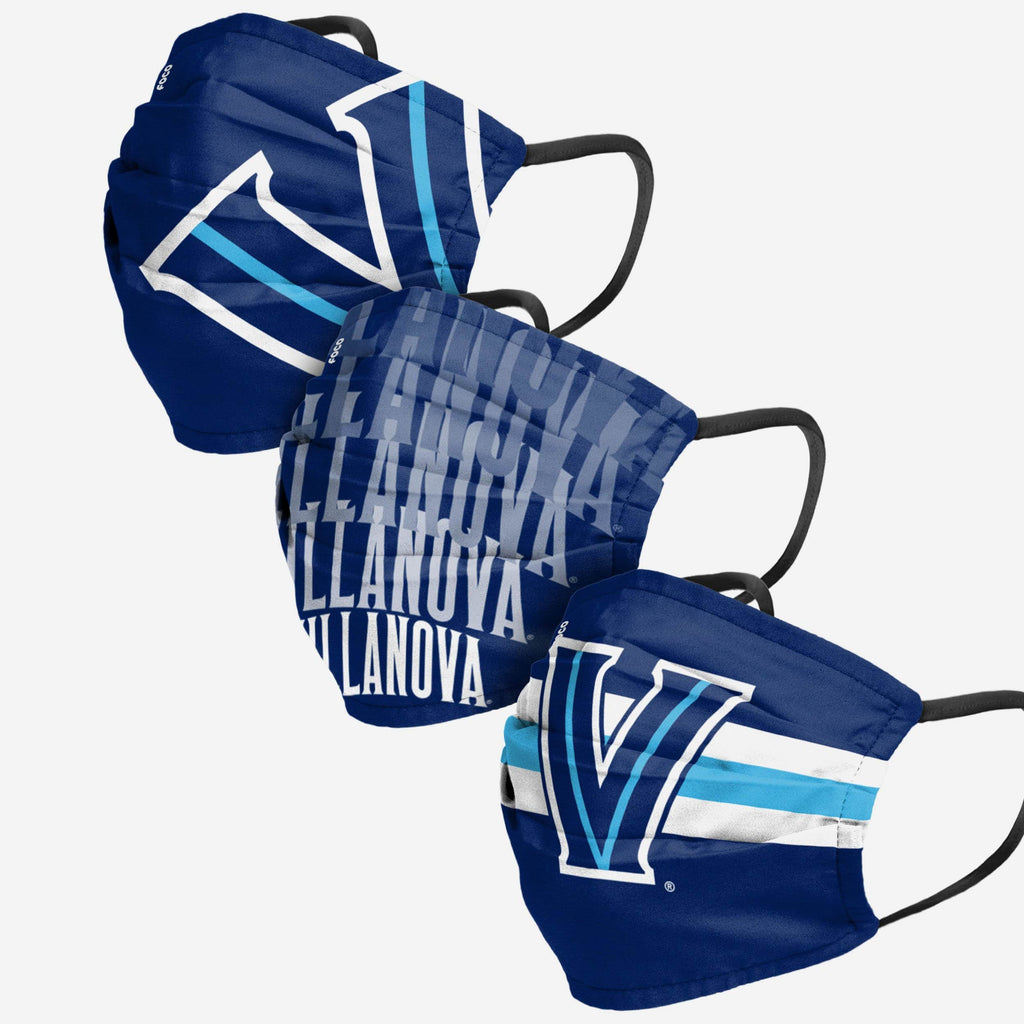 FOCO Villanova Wildcats Matchday Face Cover 3 Pack Men 2