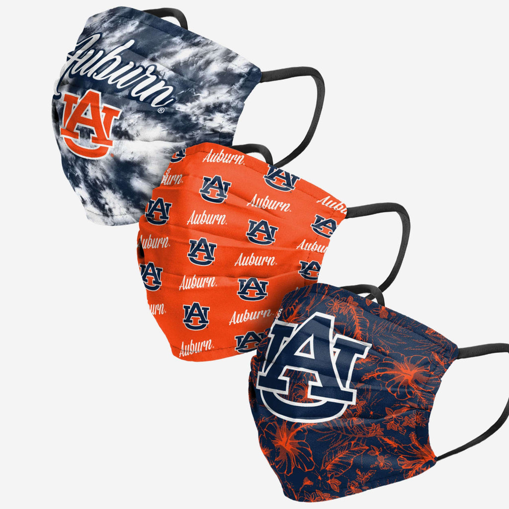 Auburn Tigers Womens Matchday 3 Pack Face Cover FOCO - FOCO.com