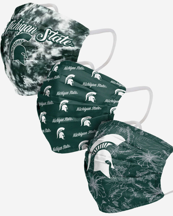 Michigan State Spartans Womens Matchday 3 Pack Face Cover FOCO - FOCO.com