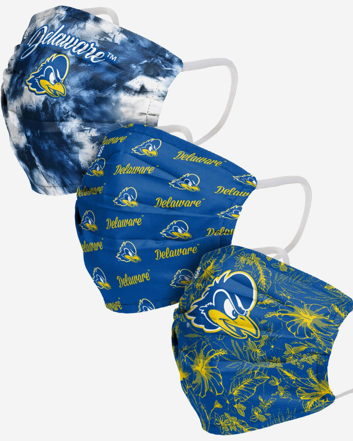 Delaware Fightin Blue Hens Womens Matchday 3 Pack Face Cover FOCO - FOCO.com