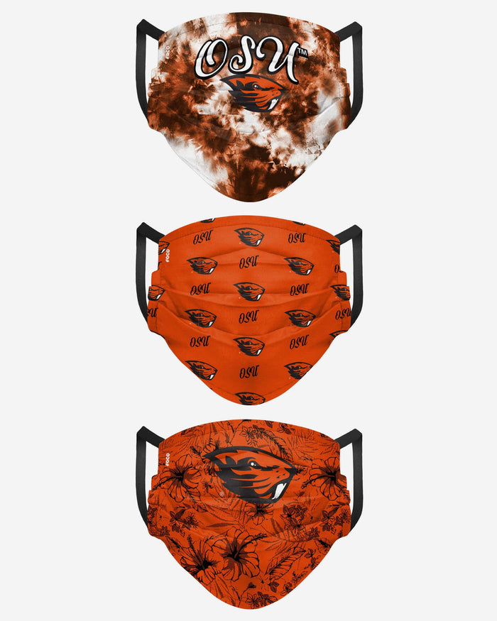 Oregon State Beavers Womens Matchday 3 Pack Face Cover FOCO - FOCO.com
