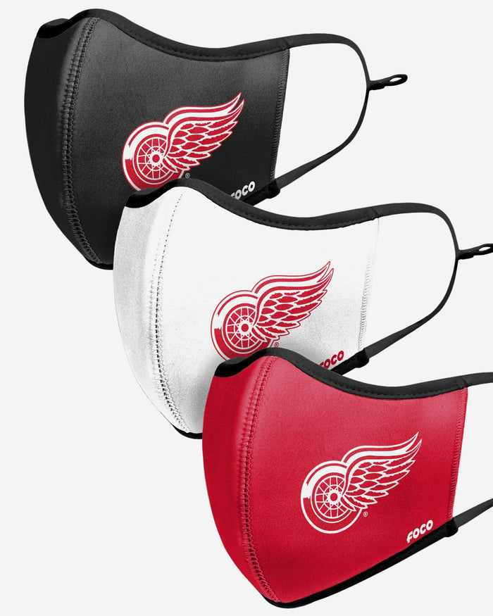 Detroit Red Wings Sport 3 Pack Face Cover FOCO - FOCO.com