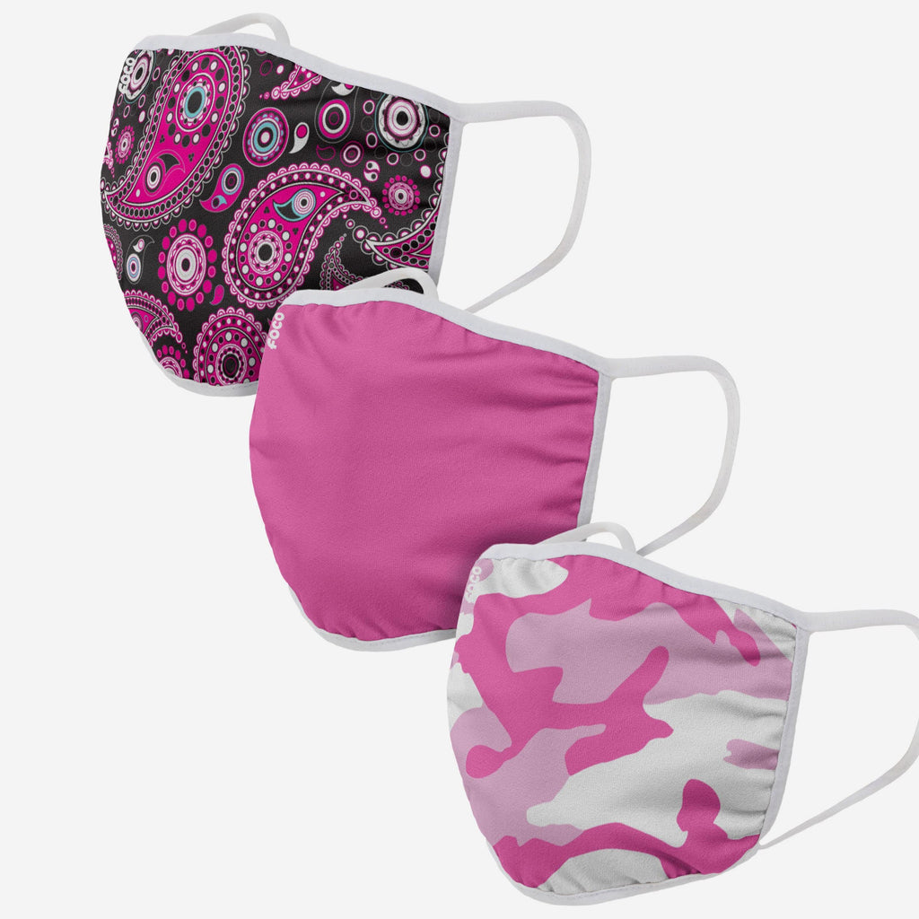 FOCO Pink Patterns Face Cover Unisex 2