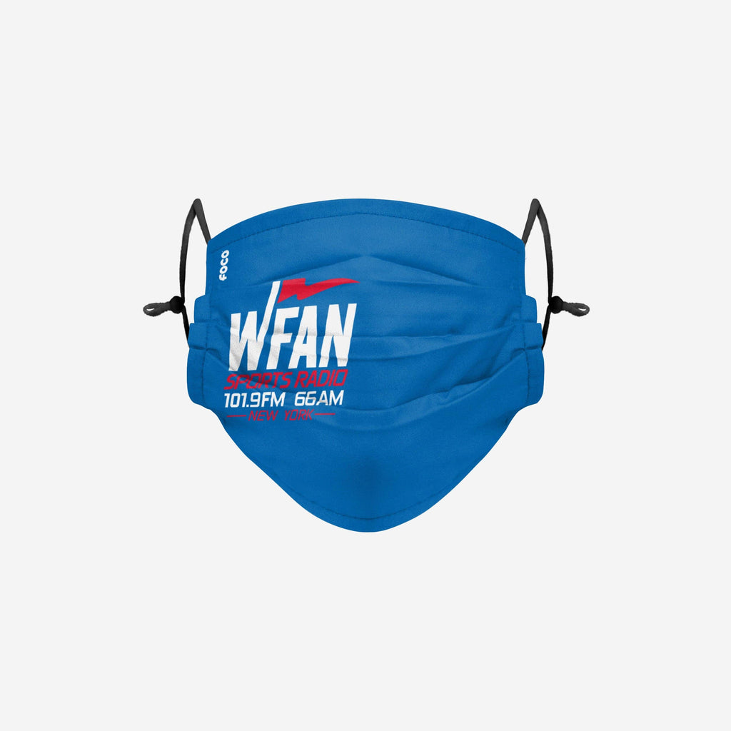 WFAN Solid Big Logo Pleated Face Cover FOCO - FOCO.com