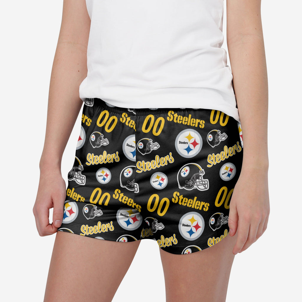 FOCO Pittsburgh Steelers Lounge Shorts Black XL 2