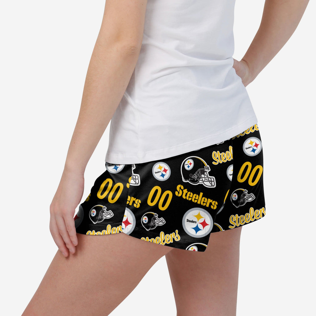 FOCO Pittsburgh Steelers Lounge Shorts Black XL 3