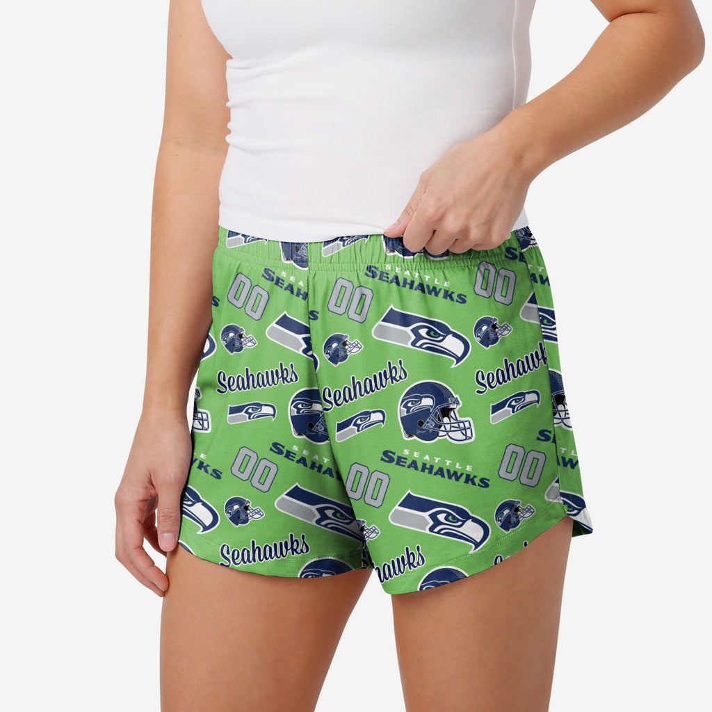 FOCO Seattle Seahawks Gameday Ready Lounge Shorts Blue M 2