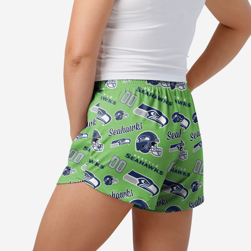 FOCO Seattle Seahawks Gameday Ready Lounge Shorts Blue M 3