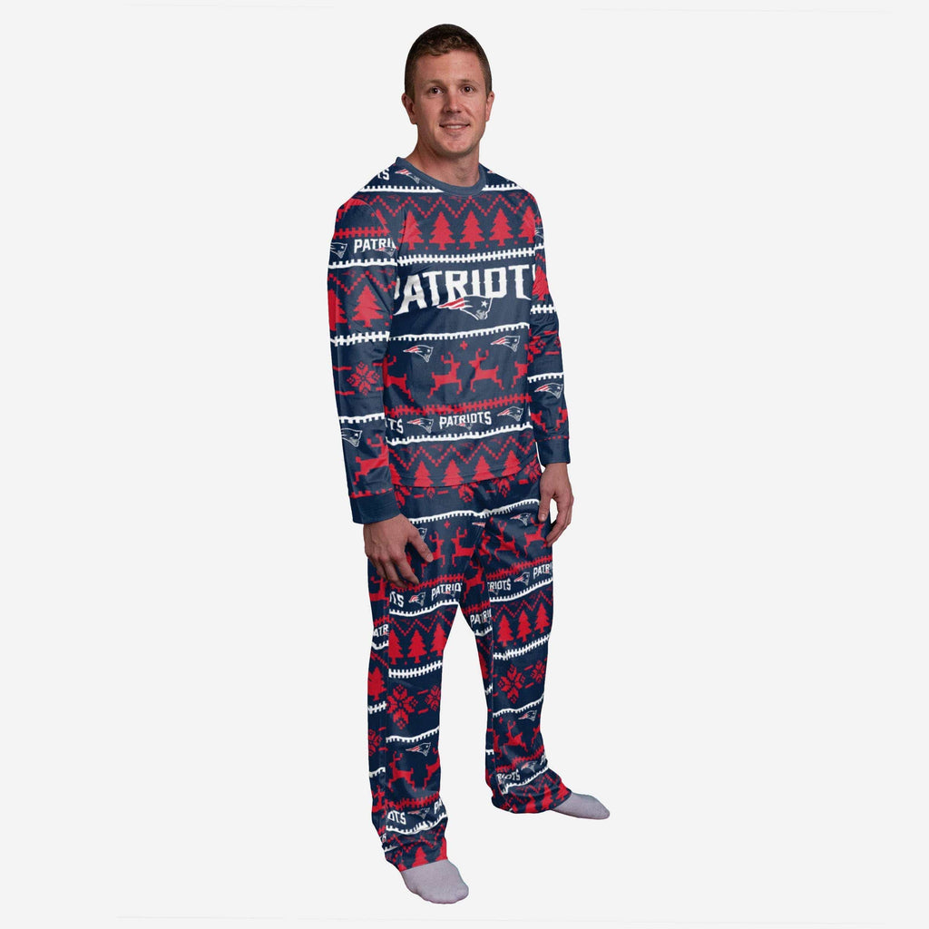 New England Patriots Family Holiday Pajamas FOCO