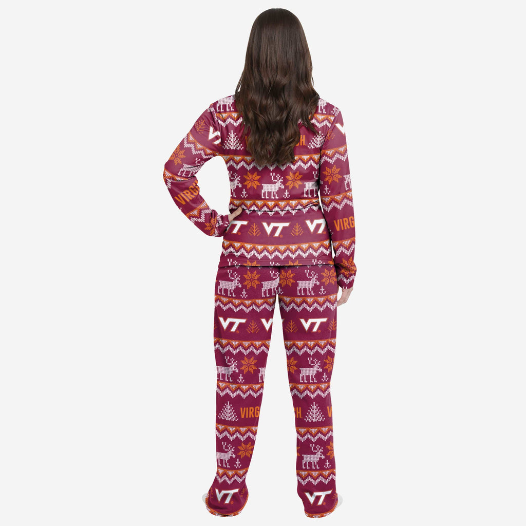 FOCO Virginia Tech Hokies Pyjama Femme pour les Fêtes - S 3