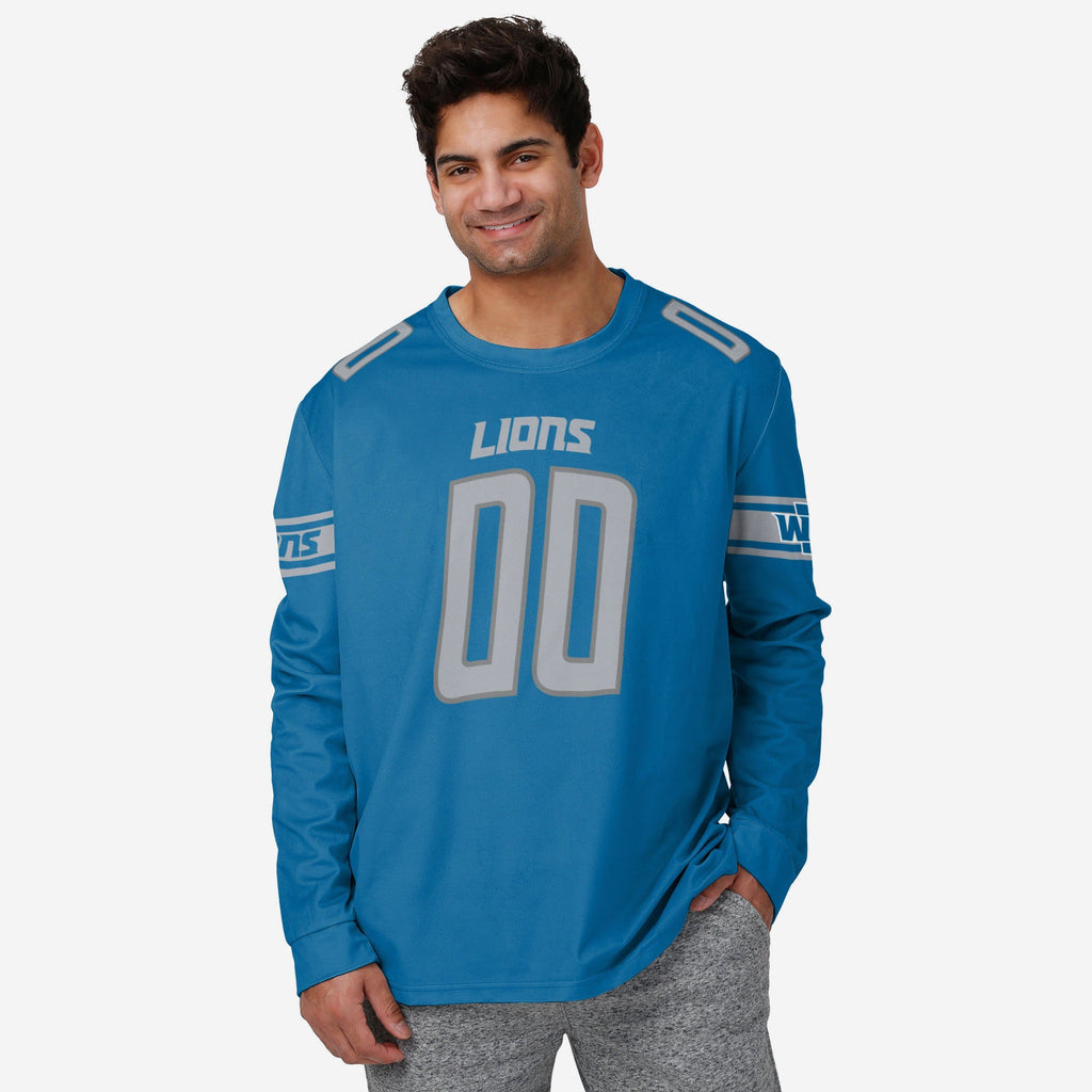 FOCO Detroit Lions Lounge Shirt Blue S Men 2