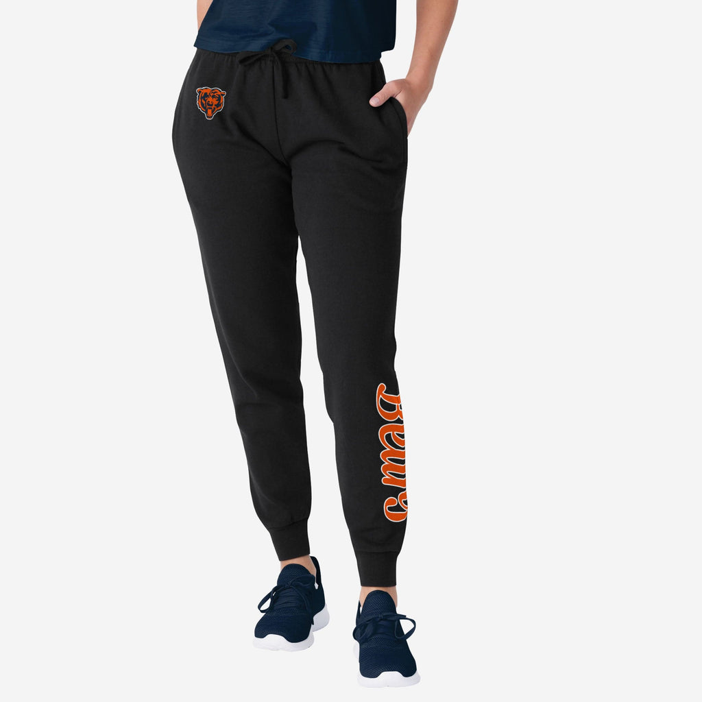 FOCO Chicago Bears Script Wordmark Joggers Noir M 2