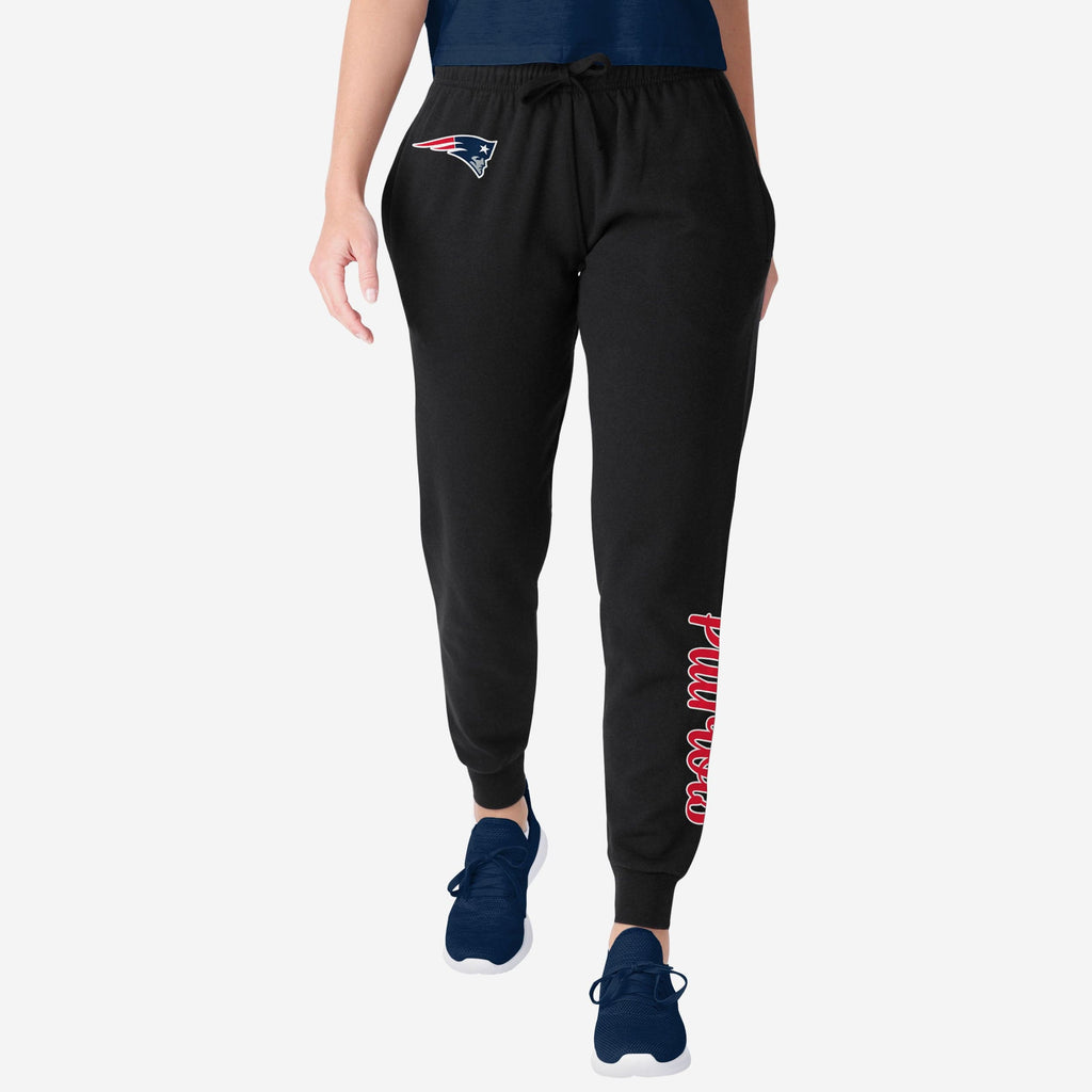 FOCO New England Patriots Script Wordmark Joggers Black L 2