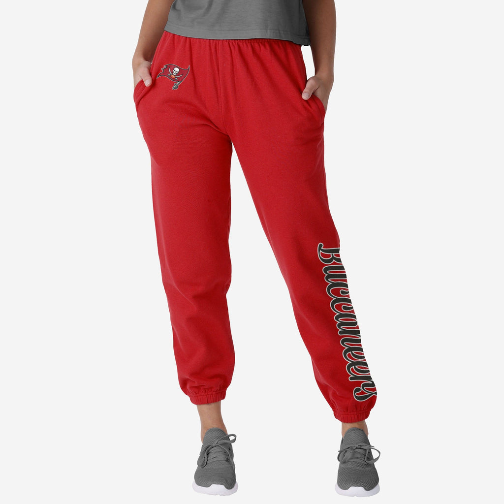 FOCO Tampa Bay Buccaneers Script Wordmark Sweatpants Red XL Women 2
