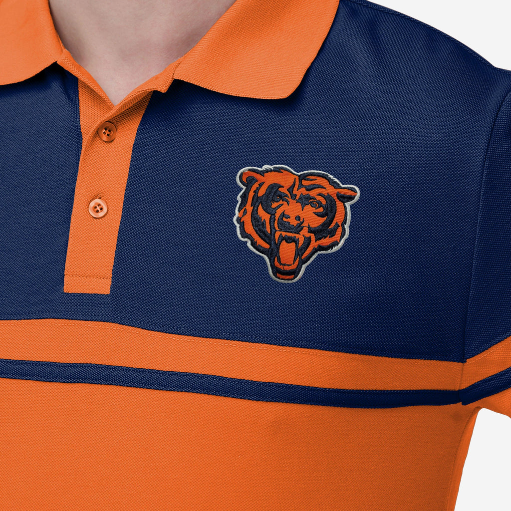 FOCO Chicago Bears Polo Stripe Men M 4