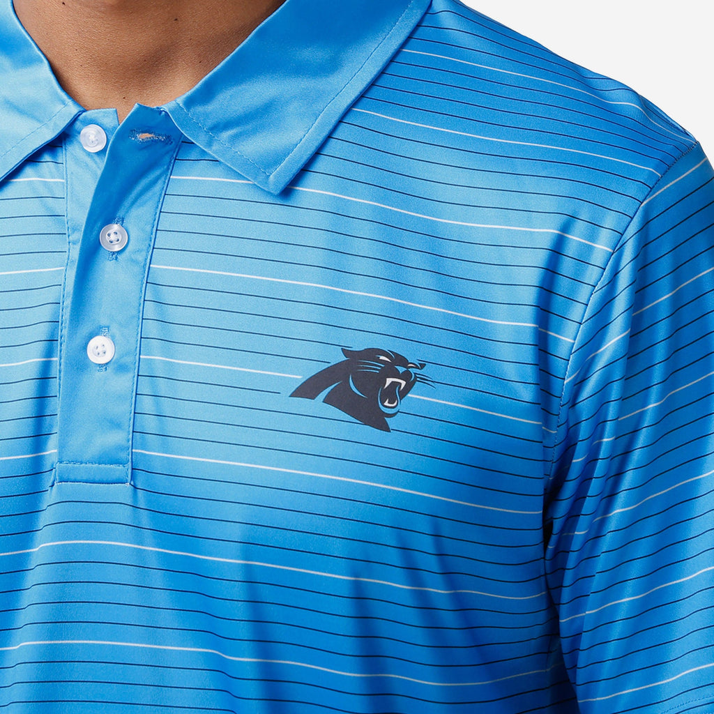 FOCO Carolina Panthers Striped Polo Navy M Men 4