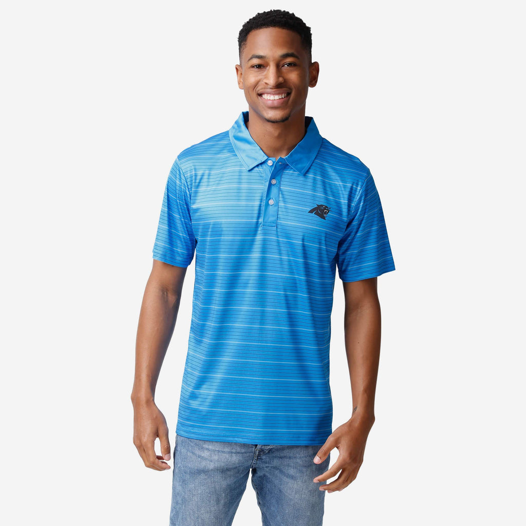 FOCO Carolina Panthers Striped Polo Navy M Men 2