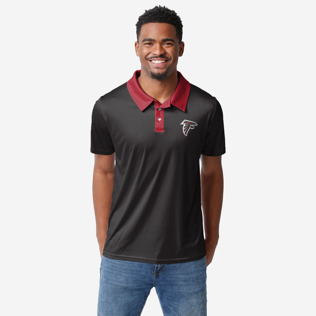 FOCO Atlanta Falcons Nightcap Polo Black L 2
