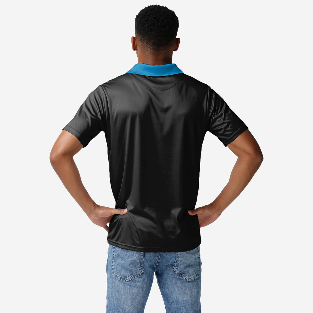 FOCO Carolina Panthers Nightcap Polyester Polo Black M 3