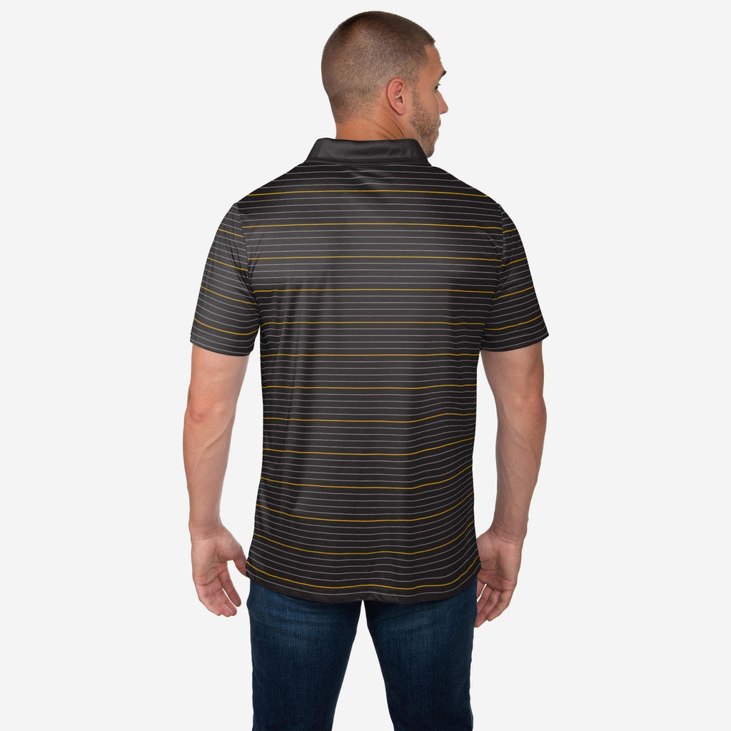 FOCO Pittsburgh Steelers Striped Polyester Polo M Men 3