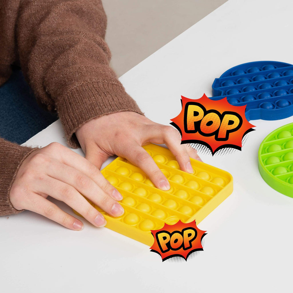 FOCO Simply Shapes Push-Itz Fidget Spielzeug 3er Pack 4