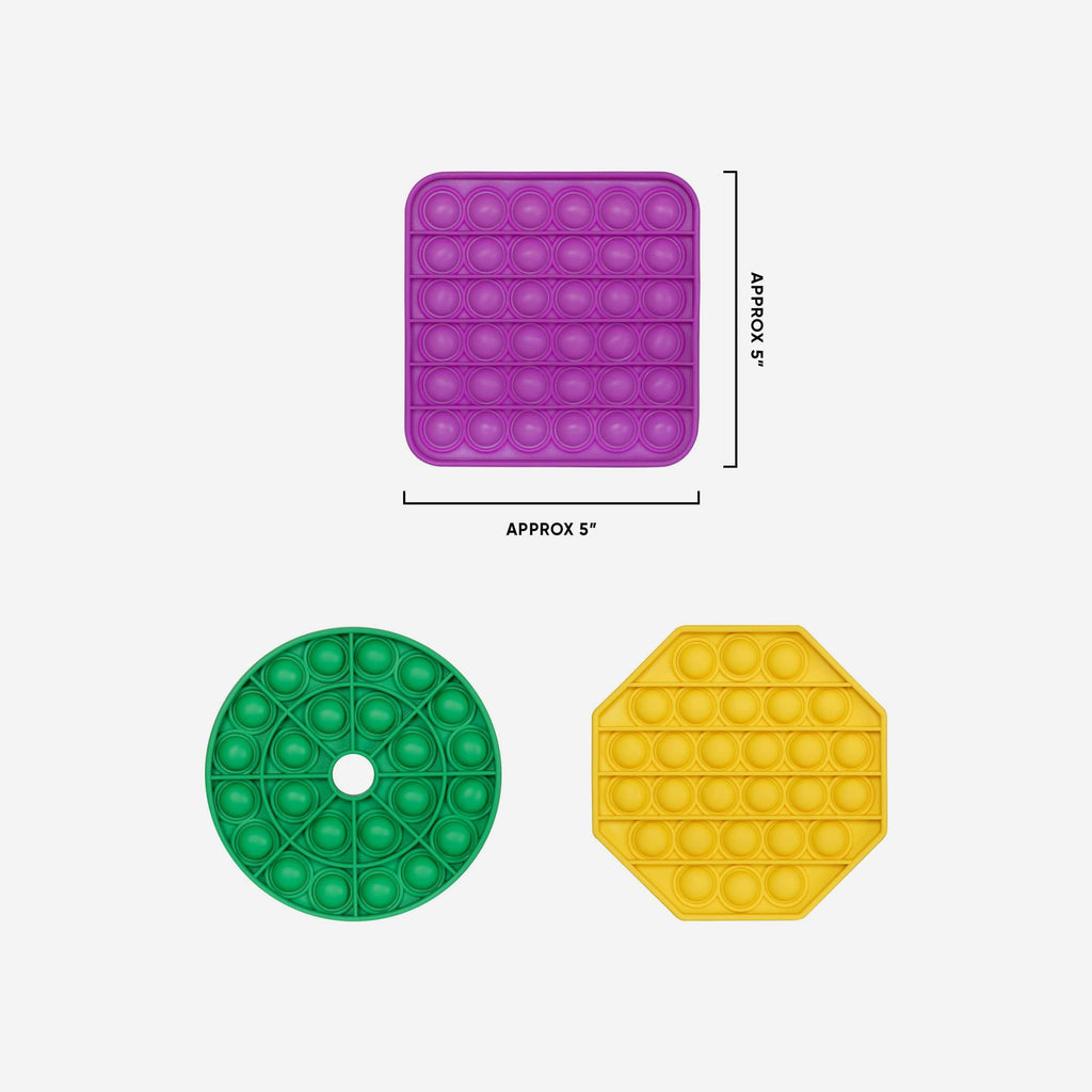 FOCO Simply Shapes Push-Itz Fidget Spielzeug 3er Pack 3