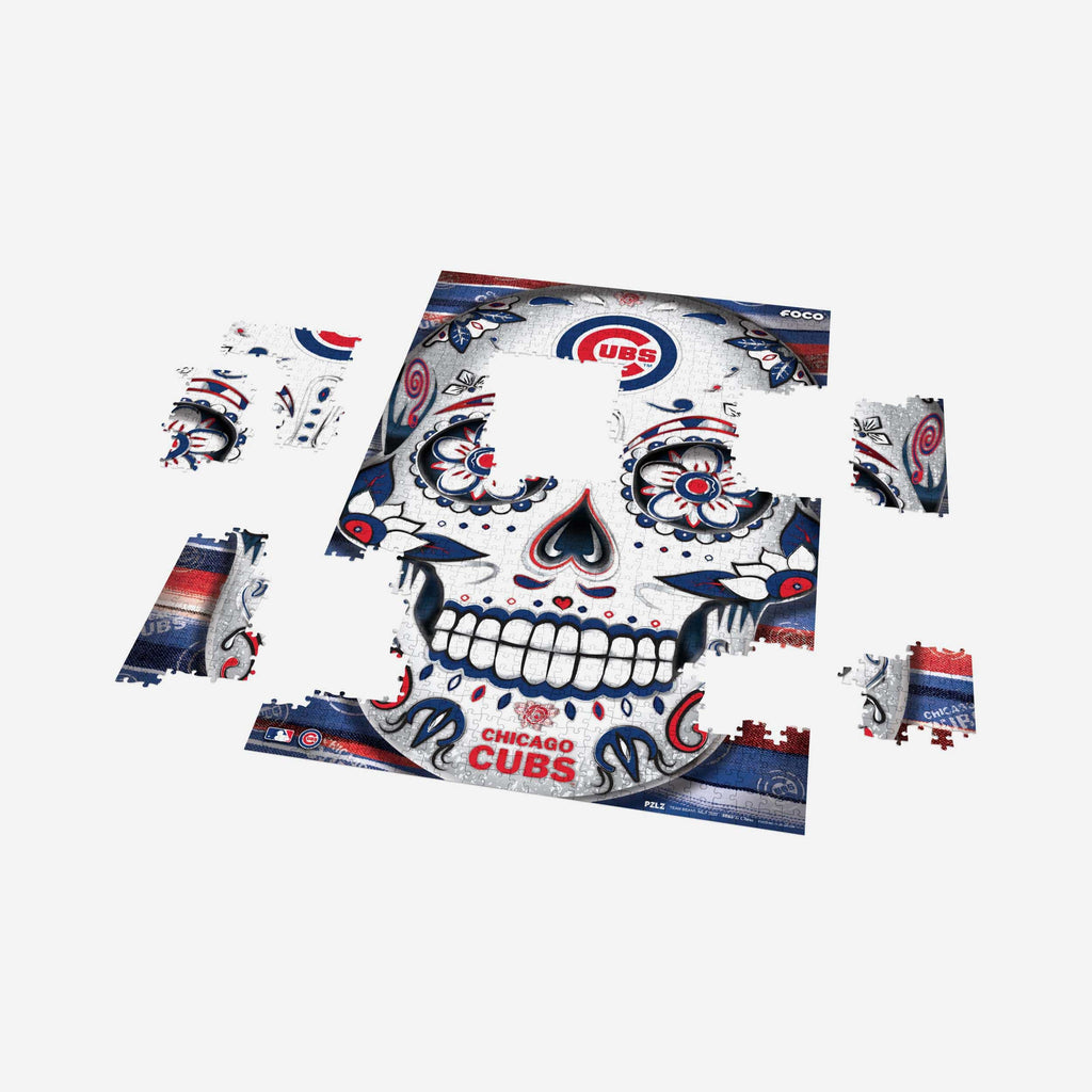 Chicago Cubs Sugar Skull 1000 Piece Jigsaw Puzzle PZLZ FOCO
