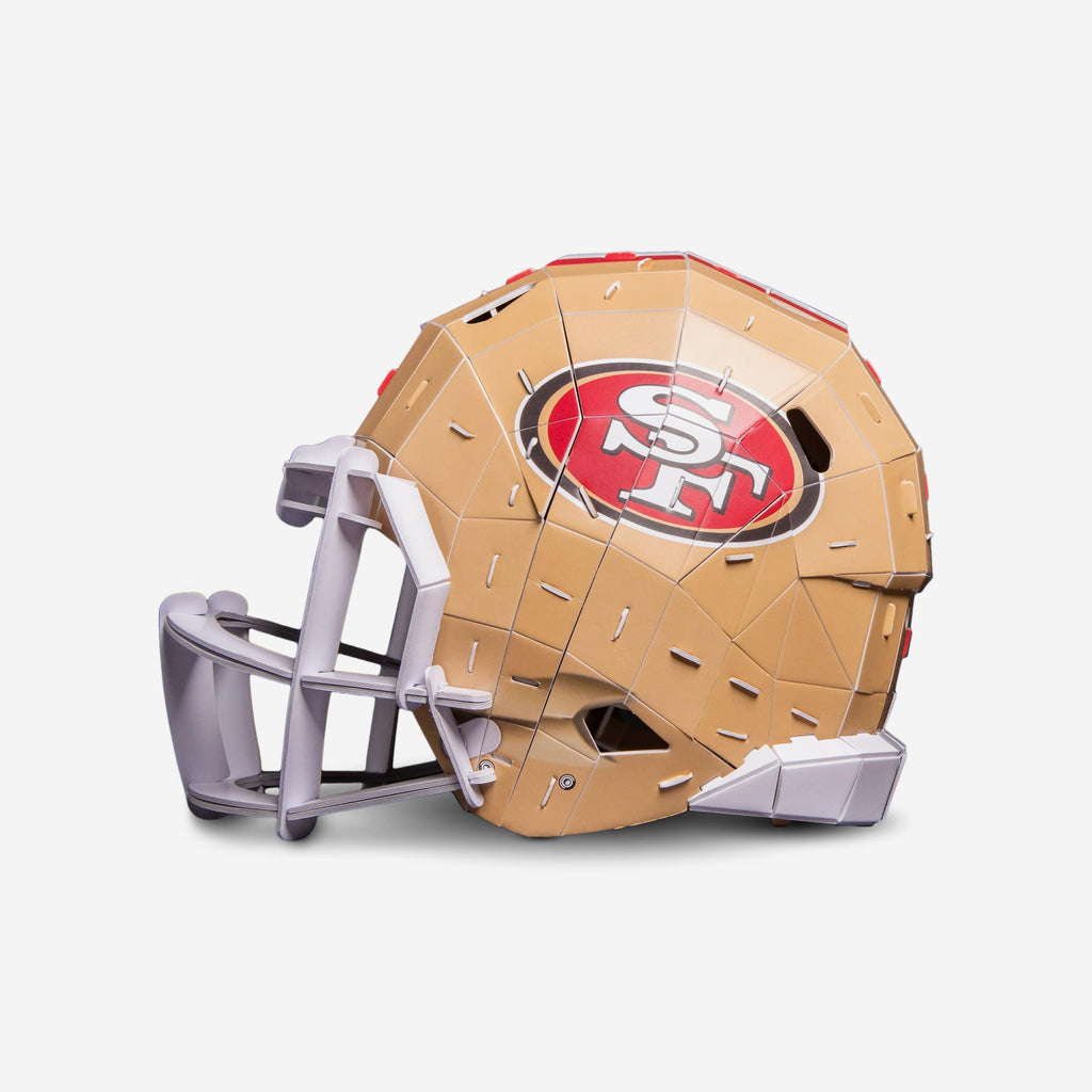 49ers bike helmet San Francisco Current Riddell Speed Replica Full Size while the team name is displayed on the left in a retro San Francisco 49ers PZLZ Helmet