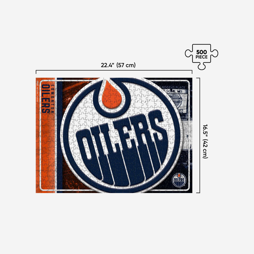 Edmonton Oilers Big Logo 500 Piece Jigsaw Puzzle PZLZ FOCO