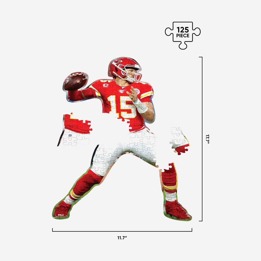 Patrick Mahomes Kansas City Chiefs Wood Jigsaw Puzzle PZLZ FOCO