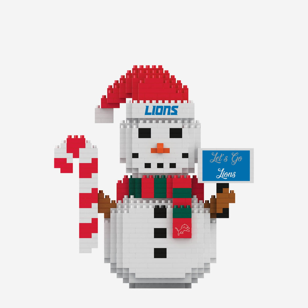 Detroit Lions BRXLZ Snowman FOCO